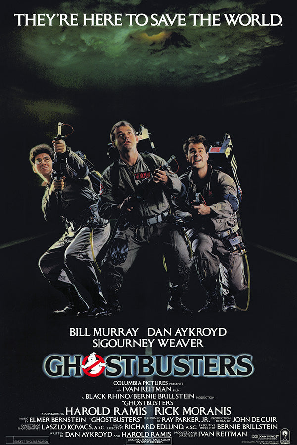 Ghostbusters action figure displayed in satin finish, showcasing intricate details.