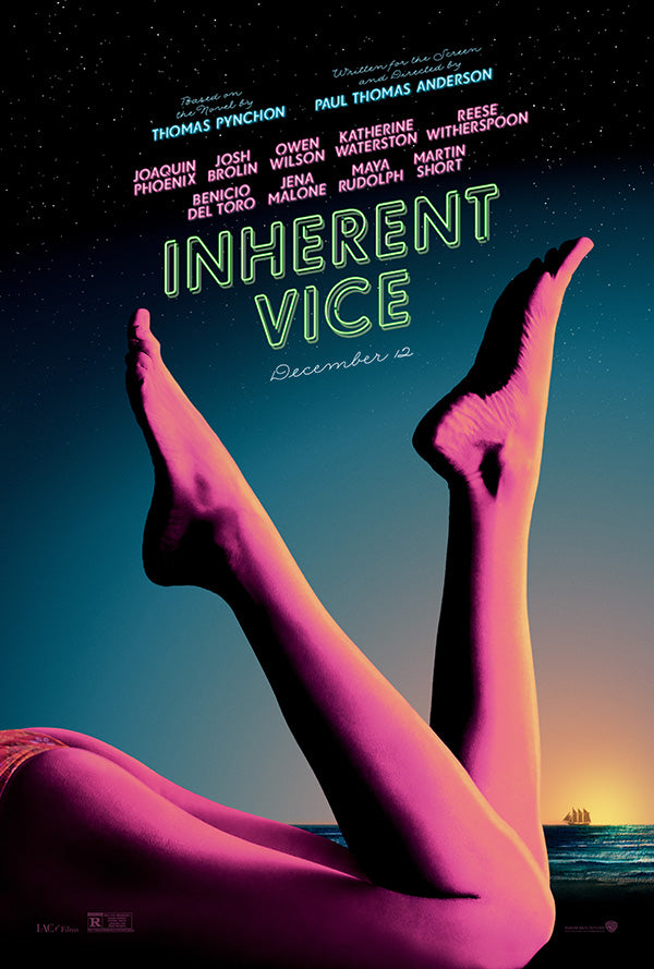 Cover of Inherent Vice novel showcasing its unique artwork and title.