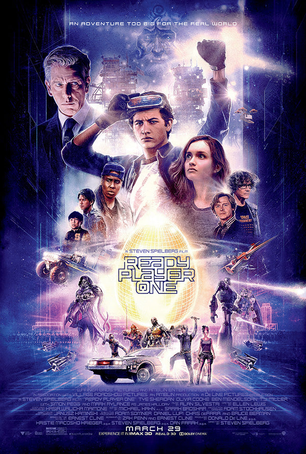 VR headset and controllers for Ready Player One gaming experience