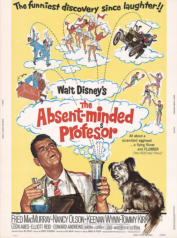 Front view of the Absent Minded Professor vintage toy showing its intricate design.