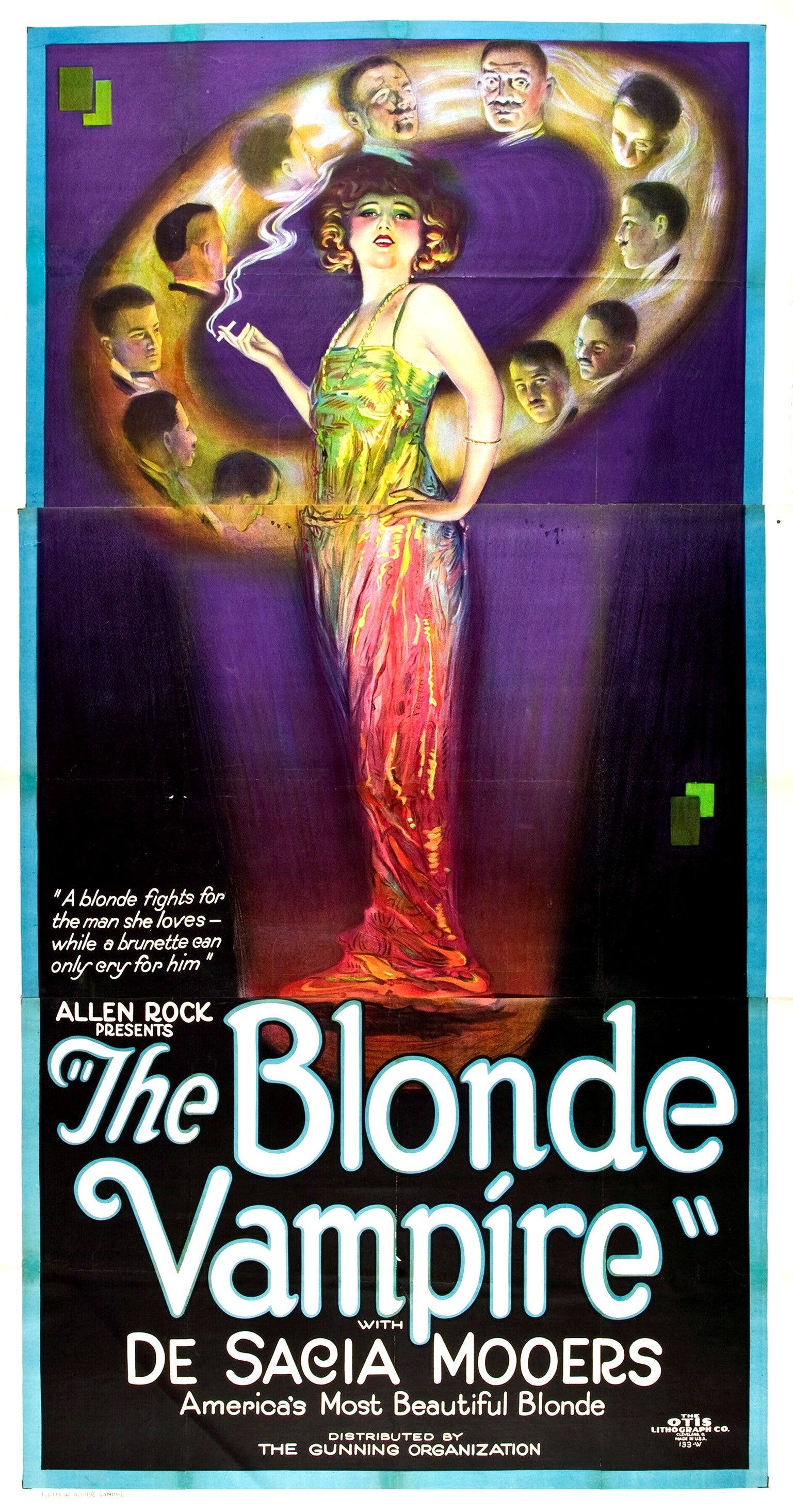 Cover of Blonde Vampire featuring a mysterious blonde heroine in a vampire romance setting