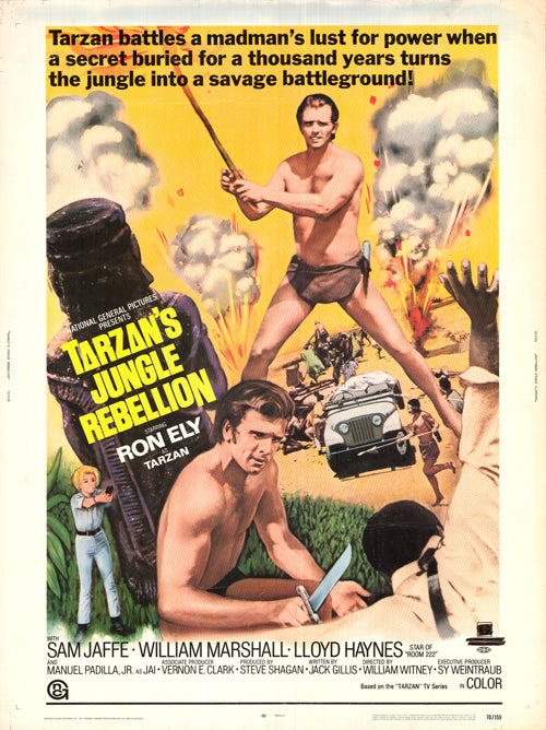 Tarzan swinging through the jungle in multiplayer mode.