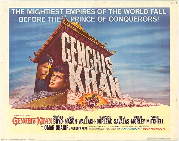 Genghis Khan board game for sale showcasing game components and artwork.