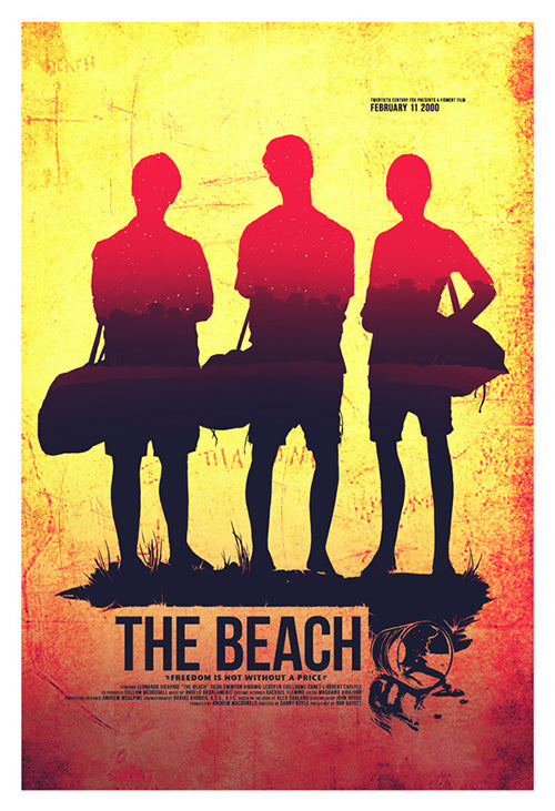 Stunning signed beach art print by Ron Guyatt showcasing a tranquil ocean scene.