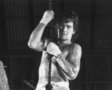 Patrick Swayze movie poster featuring iconic dance scene