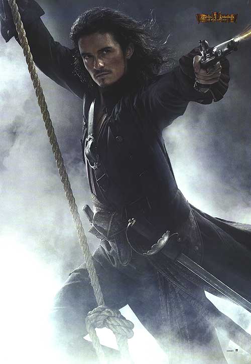 Close-up of Pirates of the Caribbean At World's End collectible showing intricate details.