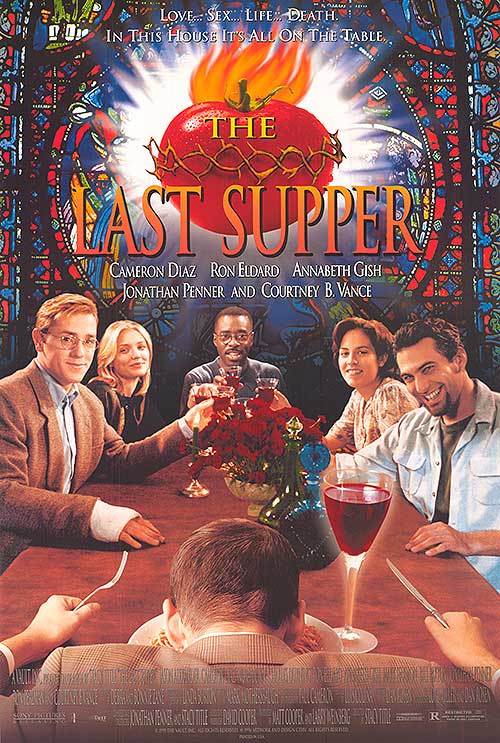 Last Supper wall art displayed in a cozy living room setting.