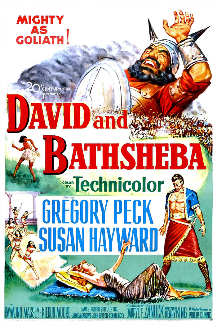 David and Bathsheba giclee print showcasing vibrant colors and fine details.