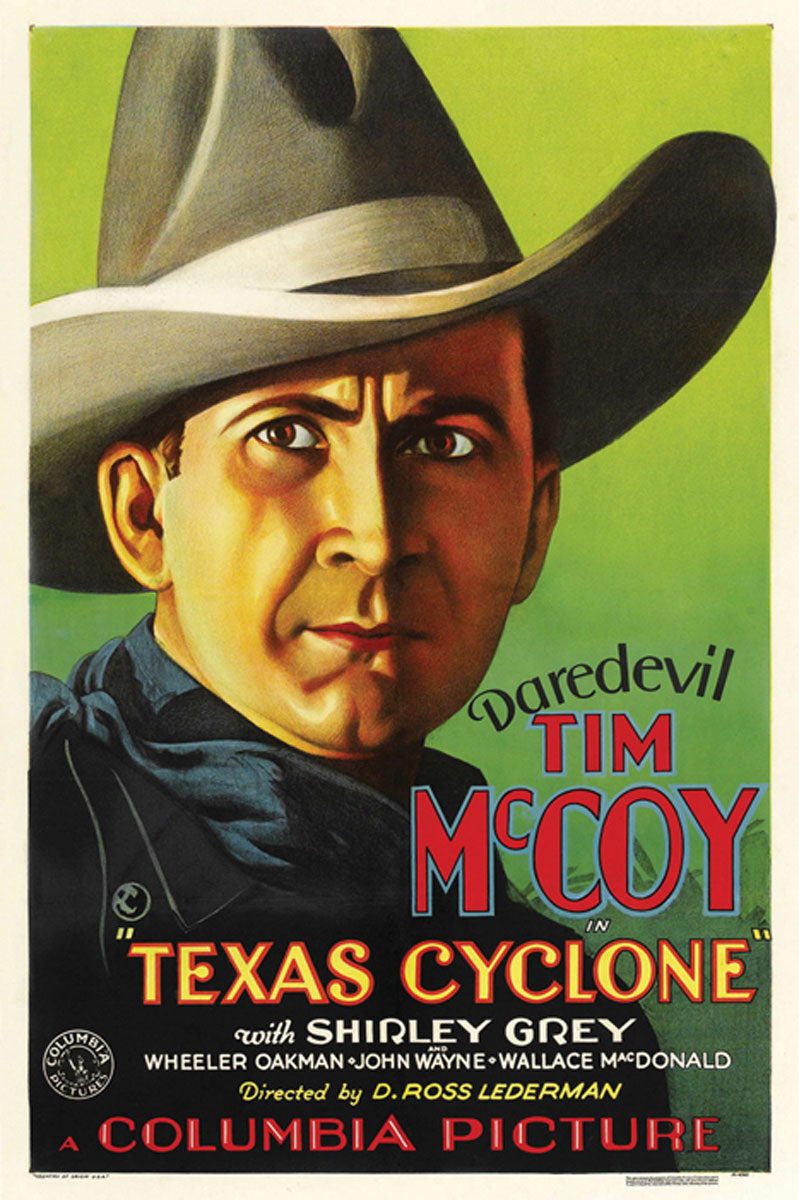 Close-up of the Texas Cyclone giclee print showcasing vivid colors and intricate details