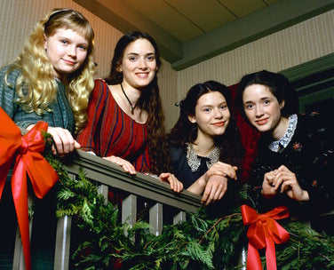 Front cover of the Little Women DVD featuring Winona Ryder in period costume