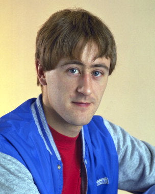 Close-up of Nicholas Lyndhurst signed memorabilia showcasing authenticity.