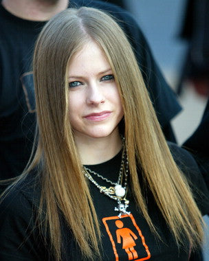 Avril Lavigne concert poster featuring a live performance shot.