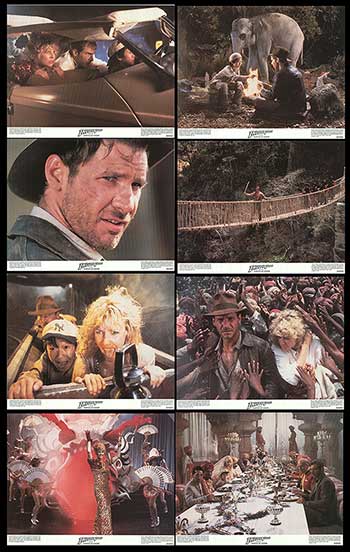 Indiana Jones Temple of Doom collectible set showcasing detailed action figures from the film.