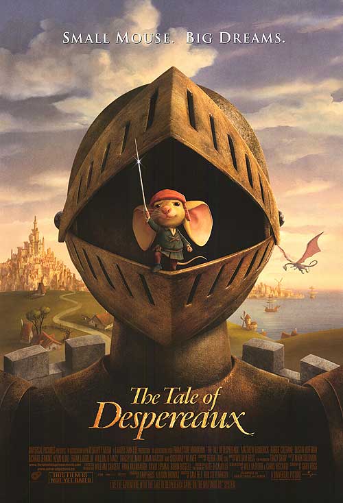Colorful fairy tale storybook cover showcasing characters from the Tale of Despereaux