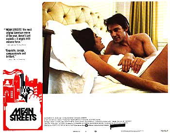 Mean Streets DVD cover featuring Robert De Niro in a dramatic scene.