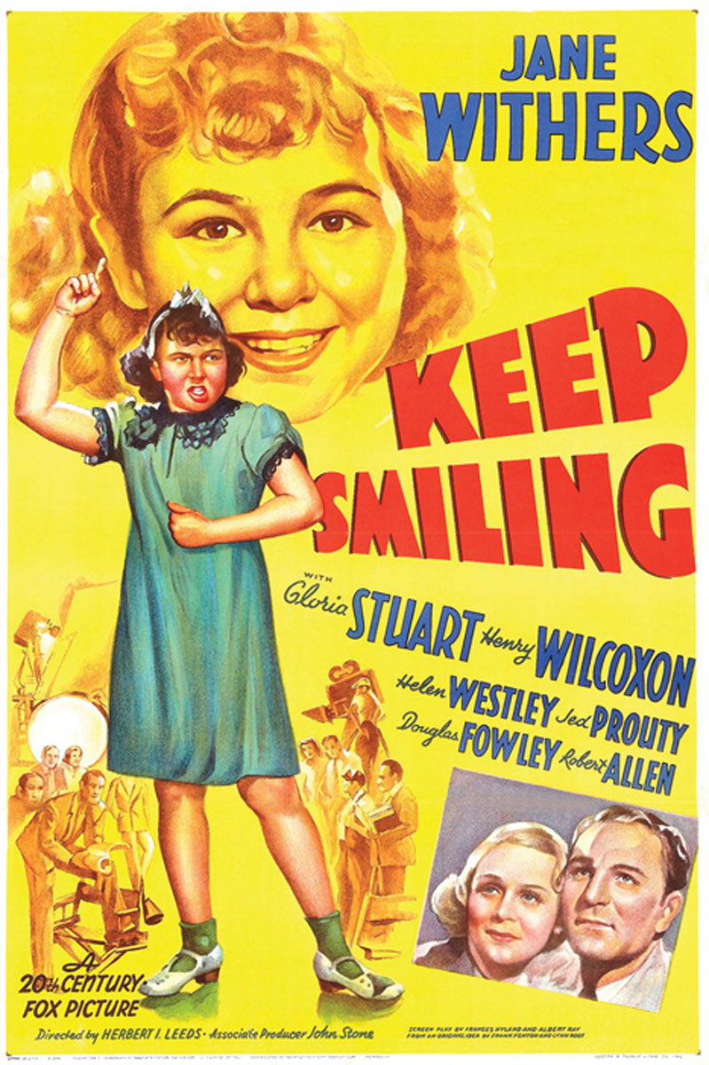Close-up of vibrant 'Keep Smiling' giclee print on canvas for living room wall decor