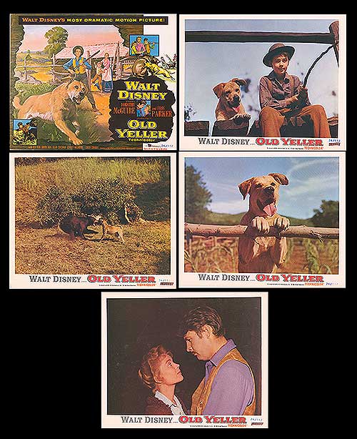 Cover of the Old Yeller family story collection showcasing heartwarming illustrations of the story.