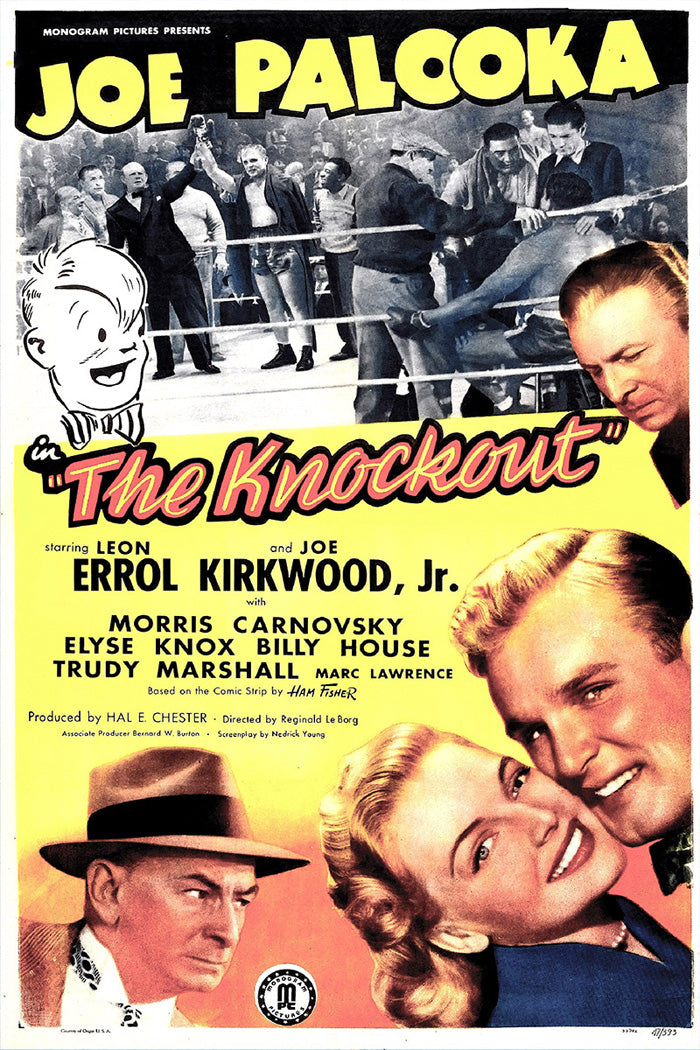 Close-up of Joe Palooka in the knockout giclee print highlighting vibrant colors and fine details