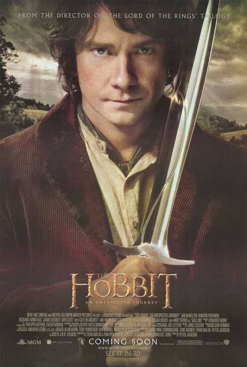 Cover of The Hobbit: An Unexpected Journey featuring Bilbo and Gandalf in a mystical landscape.
