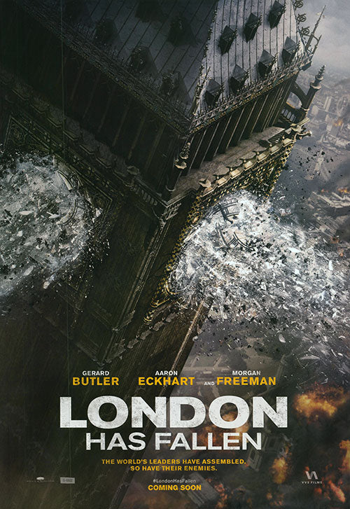 London Has Fallen DVD cover featuring an intense action scene