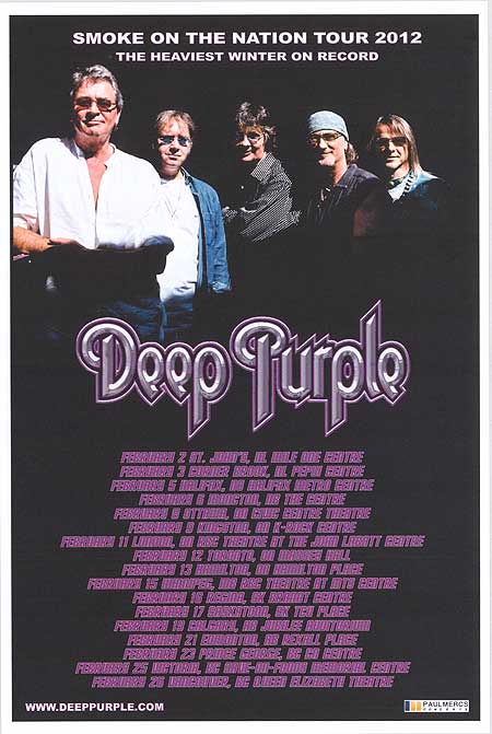 Deep Purple concert crowd enjoying the Canadian tour