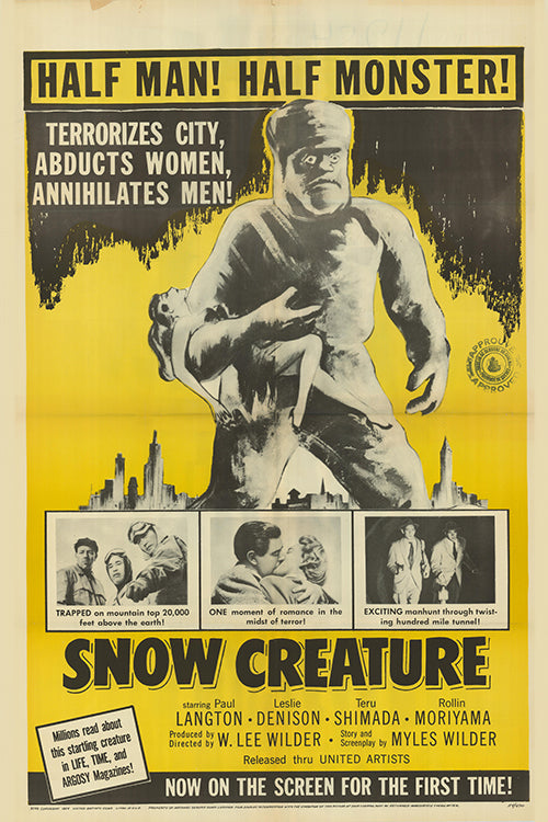 Charming snow creature toy in a winter setting, showcasing its small tear figure design.