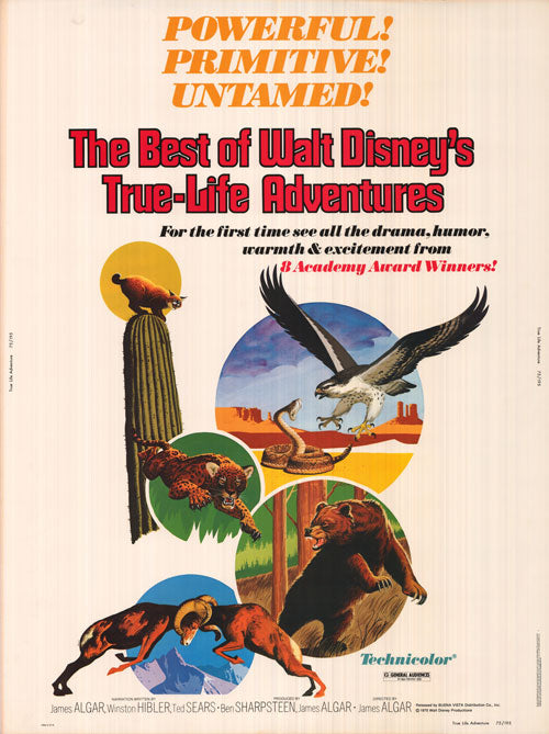 Walt Disney's True-Life Adventures DVD cover featuring stunning wildlife scenes.