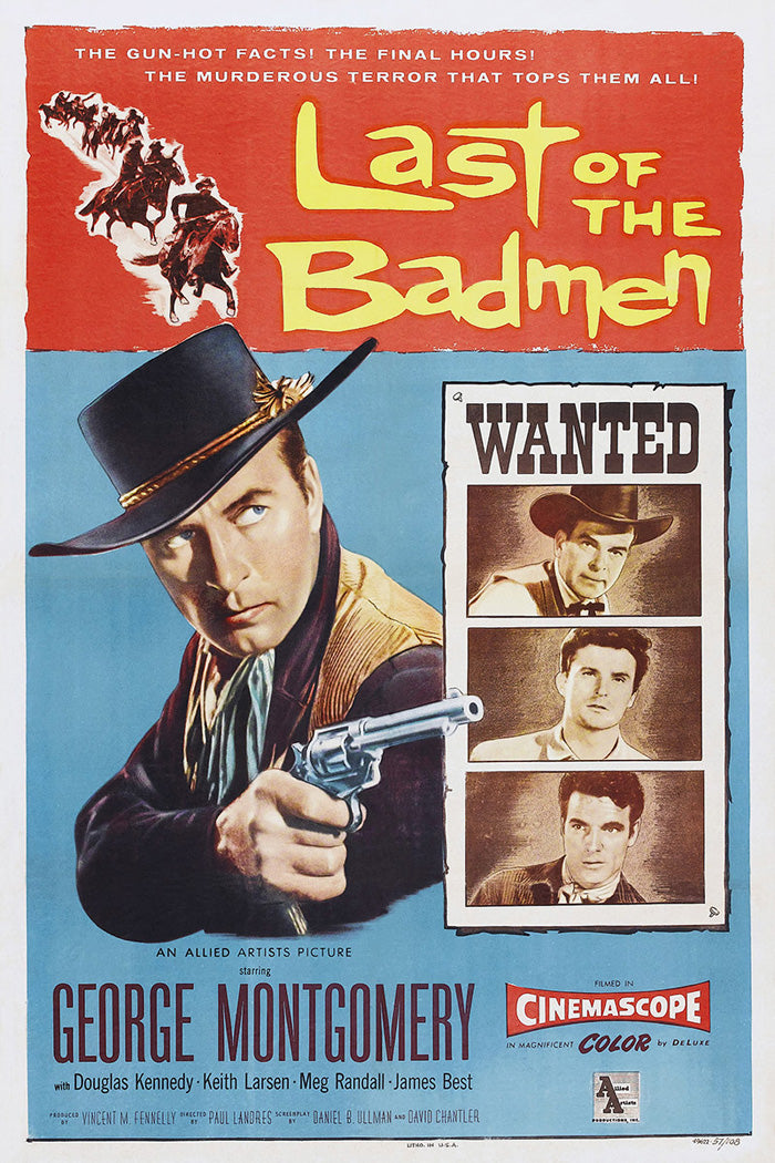 Close-up of the 'Last Of The Badmen' giclee art print highlighting vibrant colors and detailed texture.