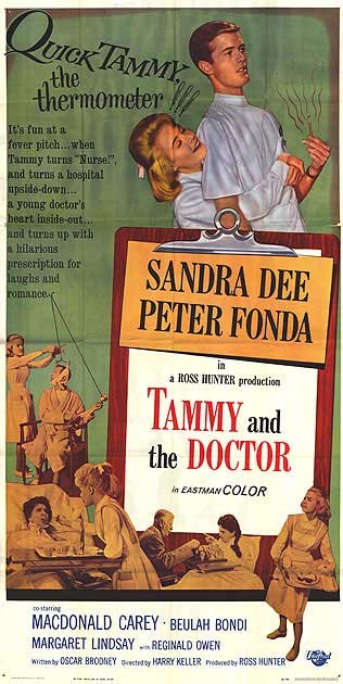 Tammy and the Doctor DVD cover showcasing Sandra Dee in a romantic scene