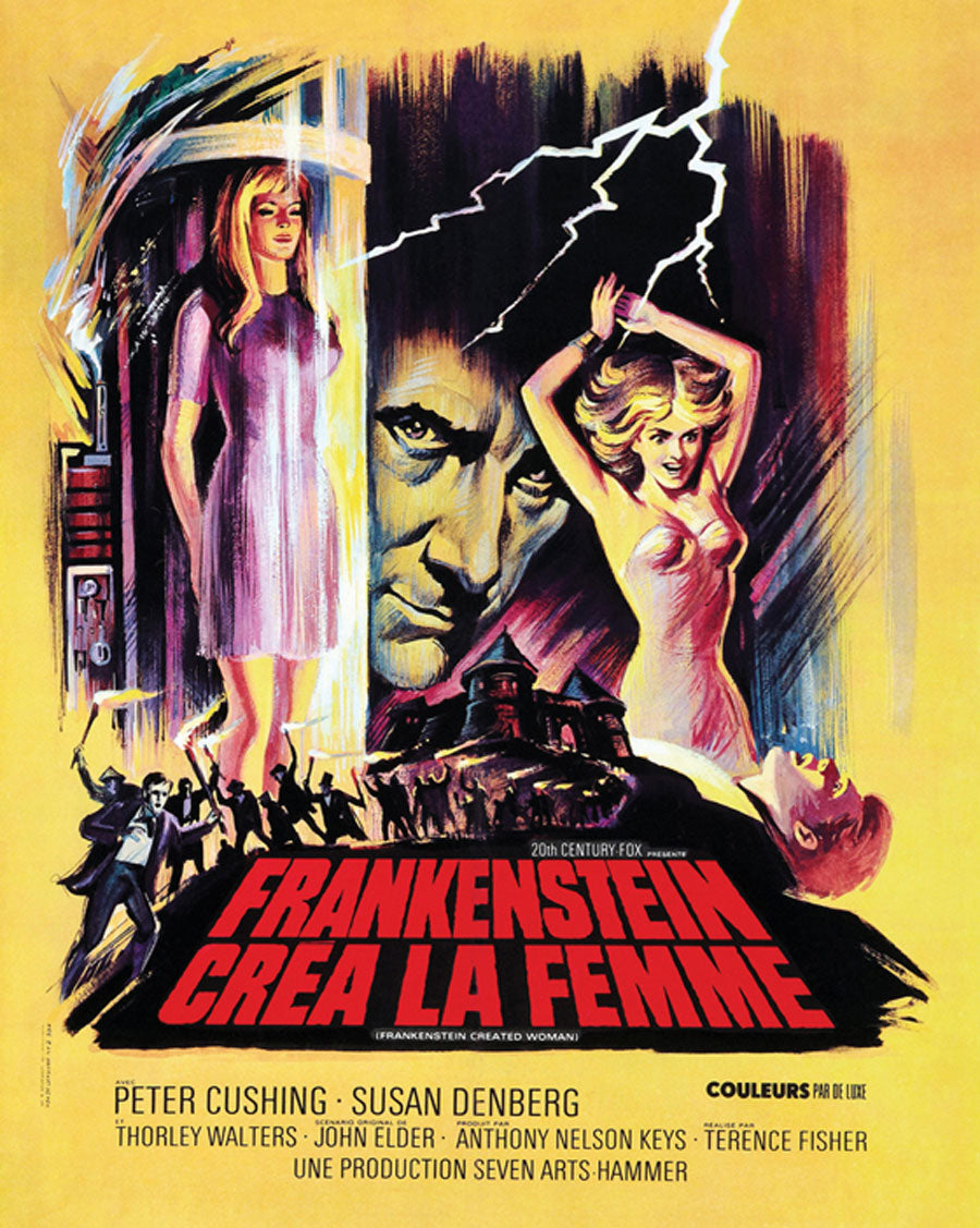 Frankenstein Created Woman giclee print – angled view of poster layout