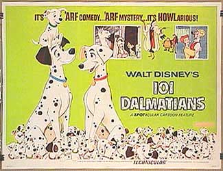 Front view of 101 Dalmatians plush toy, showcasing its soft texture and friendly expression.