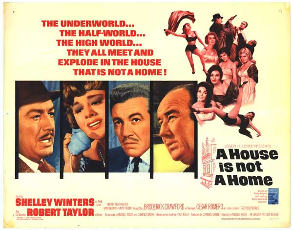 Art print of 'House Is Not A Home' displayed in a living room setting.