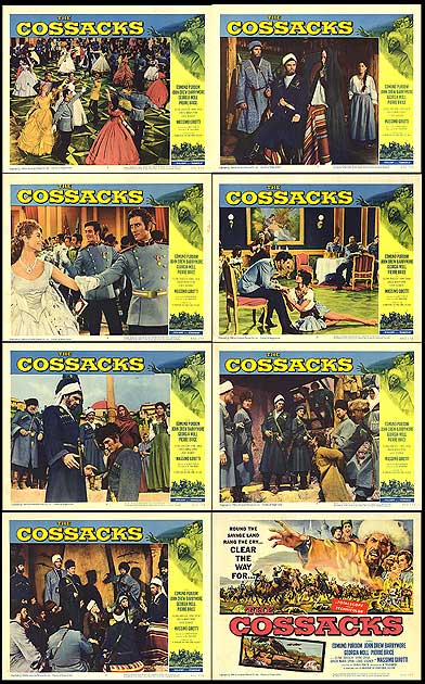Cossacks board game set featuring eight different scenarios on a table ready for play.