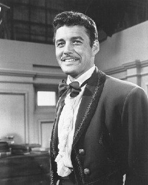 Ultimate Zorro Guy Williams costume displayed on a mannequin, showcasing the cape and hat.