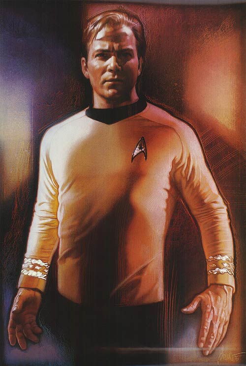 Front view of the Limited Edition Captain Kirk action figure
