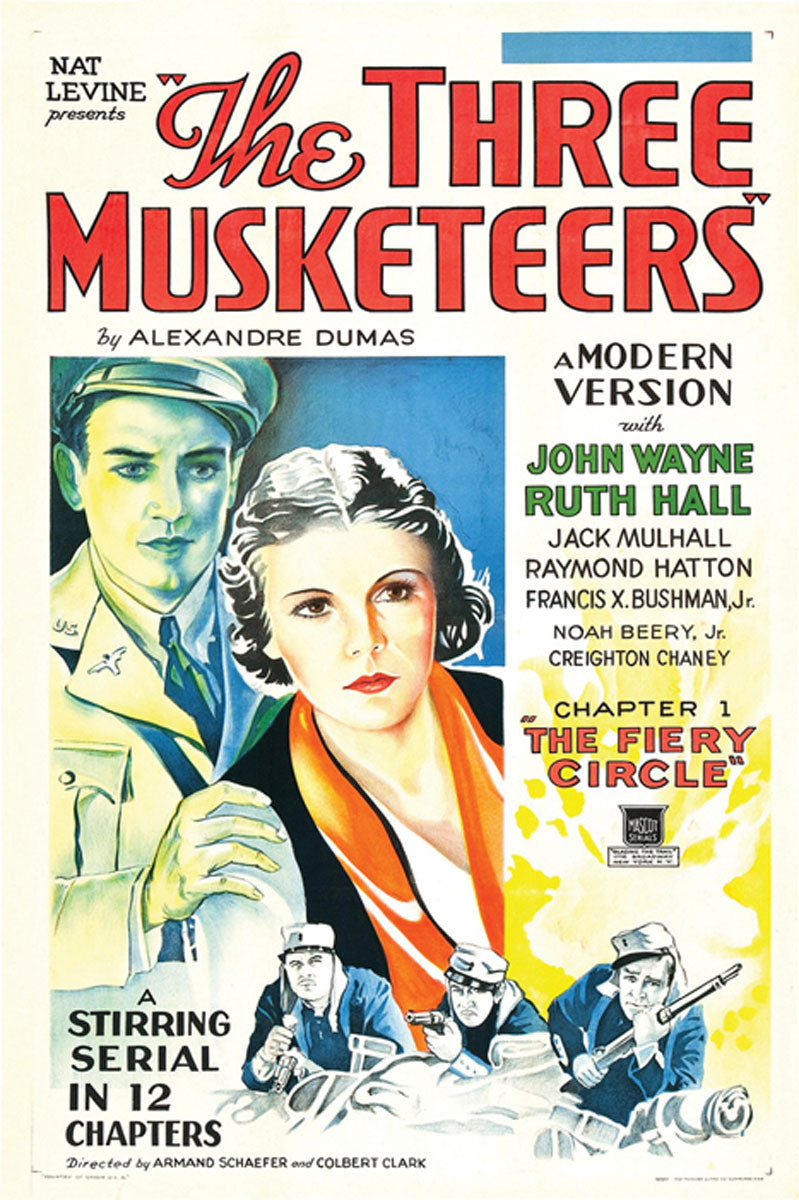 Close-up of the Three Musketeers canvas art showcasing detailed brushwork