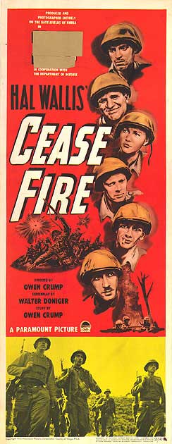 Cease Fire Premium Home Fire Extinguisher displayed in a kitchen setting, highlighting its compact design.