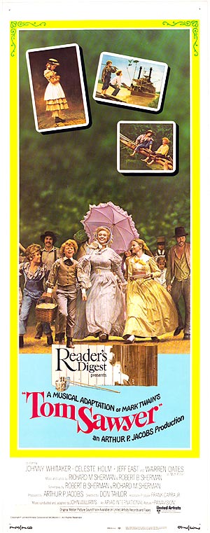 Cover image of The Adventures of Tom Sawyer showing a young boy exploring the riverbank.
