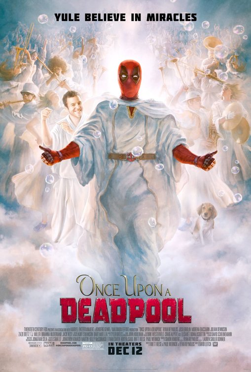 Once Upon a Deadpool DVD featuring Deadpool in action poses.
