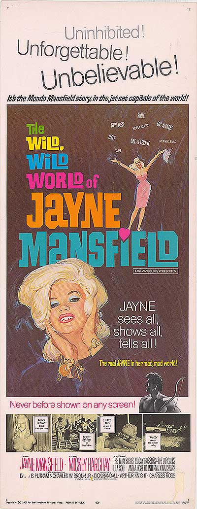 Cover of vintage Jayne Mansfield biography, showcasing her iconic style.