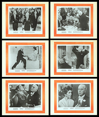 Front view of King in New York vintage lobby card set showcasing six unique designs.