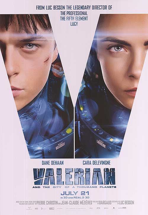 A scene from Valerian showcasing breathtaking alien landscapes and action-packed sequences.