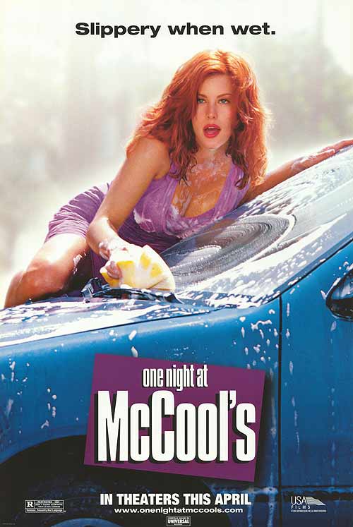 A lively scene from One Night at McCool's, capturing the fun atmosphere of the film.
