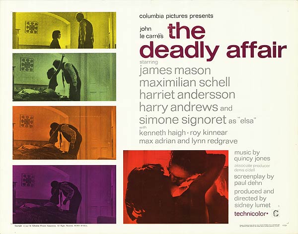 Close-up of Deadly Affair book cover showing intense mystery scene