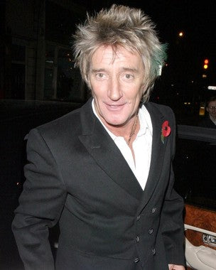 Rod Stewart vinyl records displayed with vibrant album covers