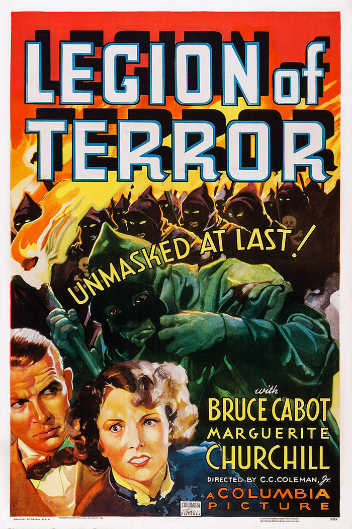 Close-up of the Legion of Terror giclee art print showing intricate details and vibrant colors