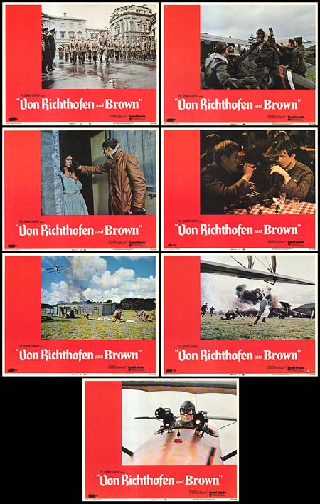 Front cover of Von Richthofen & Brown DVD set showing Red Baron's fighter plane in flight