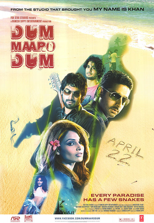 Promotional poster of Dum Maaro Dum showcasing Bollywood action drama scenes