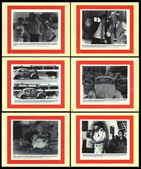 Herbie Goes Bananas vintage lobby cards displayed for collection