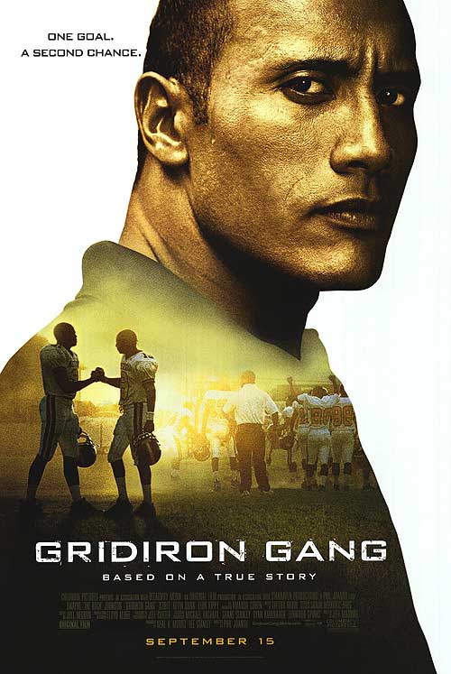 Gridiron Gang vinyl sticker on a notebook, showcasing its vibrant colors.